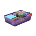 thumbnail image 2 of YBM Home Medium Plastic Storage Basket (6 Pack), Purple 9 L x 6 W x 2.25 H, 2 of 9