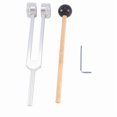 thumbnail image 1 of Weighted Acoustic Tuning Fork Set for Sound Therapy Slider Design Silver Gold Multiple Frequencies, 1 of 4