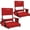 Red, variant on SPECSTAR 2 Pack Portable Stadium Seat with Back Support and Cushion,Height Adjustable High Back Bleacher Chair with Cup Holder and Shoulder Strap, Gray