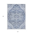 thumbnail image 3 of HomeRoots 586395 10 x 14 ft. Oriental Washable Indoor & Outdoor Rectangle Area Rug, Denim Blue & Sky Blue, 3 of 5