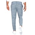 thumbnail image 2 of Pantalones chinos a cuadros para hombre Pantalones a cuadros ajustados formales de negocios informales, 2 of 3
