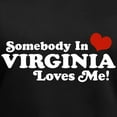 thumbnail image 3 of CafePress - Somebody In Virginia Loves Me Women's V Neck Dark - Women's V-Neck Dark T-Shirt, 3 of 4
