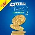 thumbnail image 4 of OREO Thins Lemon Creme Sandwich Cookies, Family Size, 13.1 oz, 4 of 11