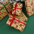 thumbnail image 4 of 6 Rolls Kraft Christmas Gift Wrapping Paper for All Occasion, Xmas Gift Wrap, Present Decoration, DIY Craft, 27.5x19.7inch per sheet, 4 of 8