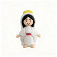 thumbnail image 4 of 20 Pcs Little Virgin Mary Figurines Miniature Virgin Mary Doll to Hide and Seek Classic Religious Gifts for Sunday Easter Eggs Stuffers Baptism Gift, 4 of 9