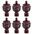 thumbnail image 1 of 6 Pieces Retro Roman Curtain Rod End Caps Decorative Plastic Red for Home Decoration Widely Used, 1 of 8