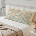 thumbnail image 2 of Teal Seahorse Starfish Throw Pillow Covers Summer Beach Coral Shell Vintage Decorative Lumbar Pillow Cover Rectangle Cushion Case for Sofa Couch Bed Living Room Bedroom 20 X 60 Inches, 2 of 9