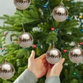 thumbnail image 4 of HomeDM 6Pcs Christmas Balls 6cm/2.36" Hanging Xmas Balls Ornaments Shatterproof Plastic Pendant for Christmas Tree Garland Decorative Balls Wedding Holiday Party Home Decor, 4 of 6