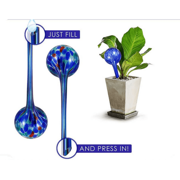 4pcs Aqua Plant Glass Watering Globes Watering Ball