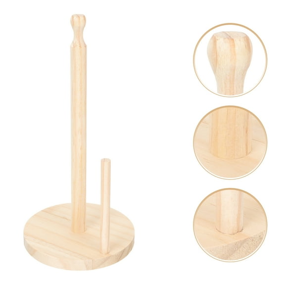 NIYANGLE Paper Towel Holder for Countertop Farmhouse Style Wood 1Pack