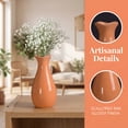 thumbnail image 2 of Unique Bargains Small Ceramic Bud Modern Cylinder Vase Orange 2.4"L x 2.4"W x 5.1"H, 2 of 6