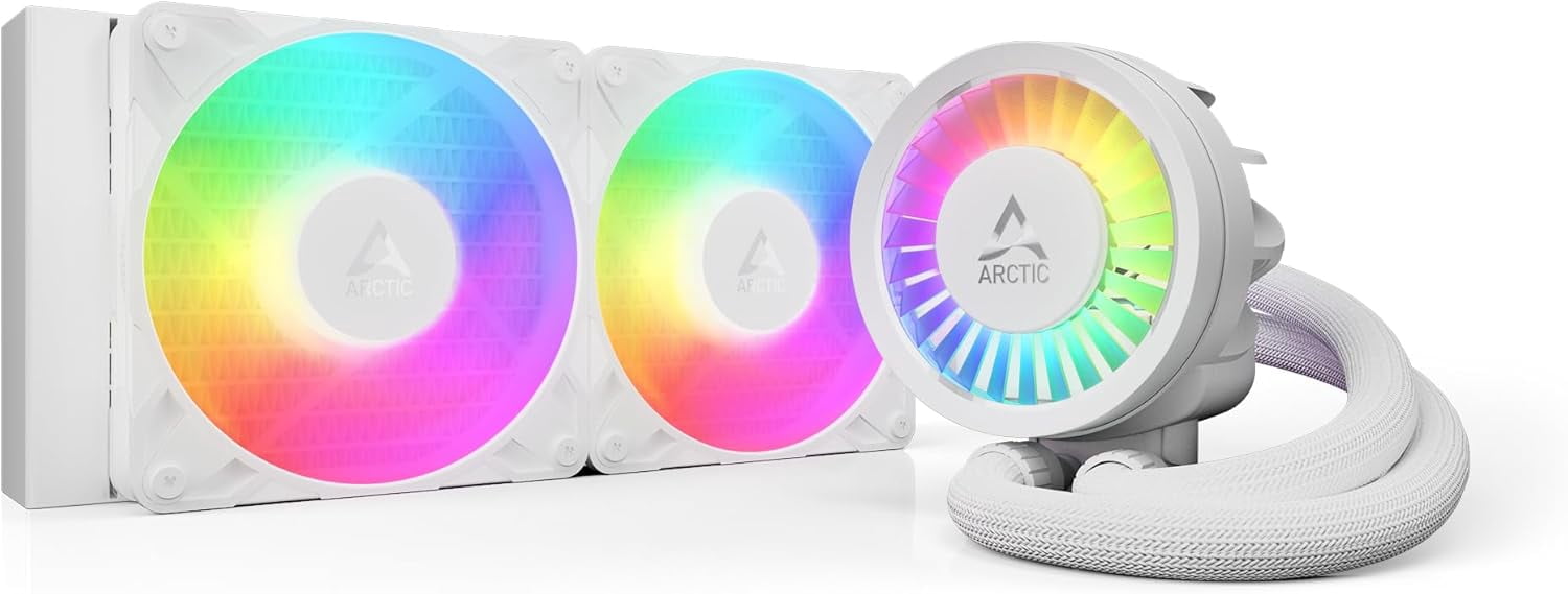 ARCTIC, Liquid Freezer III Pro 420 A-RGB CPU Fans, White, 3 x
