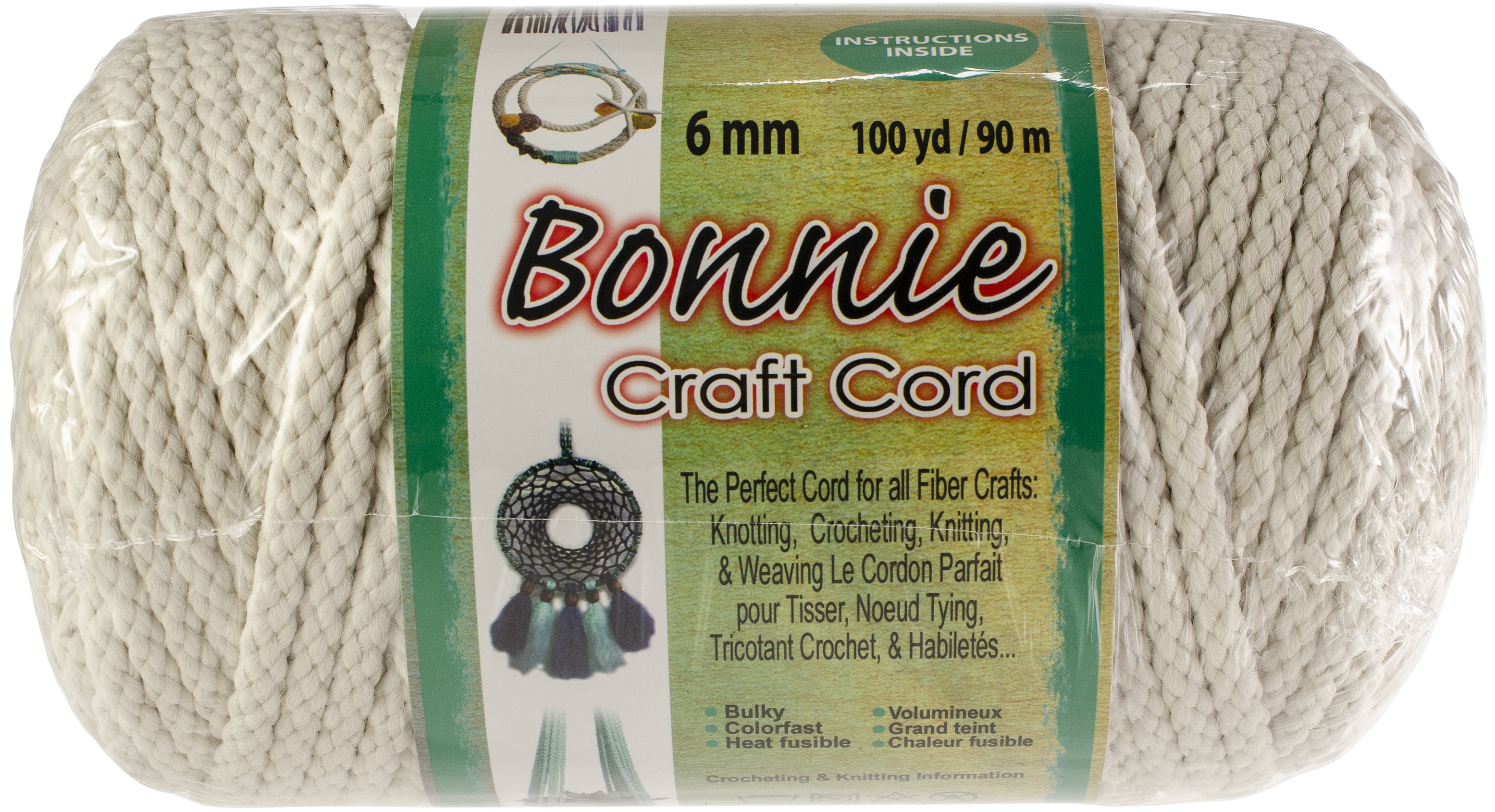 Bonnie Macrame Craft Cord 6Mmx100ydLamb's Wool Walmart Canada