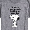 thumbnail image 3 of Peanuts - Looking At Your Dog - Men's Short Sleeve Graphic T-Shirt, 3 of 6