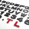 thumbnail image 2 of Pegatinas decorativas para coche, diseño de letras del alfabeto en 3D de 25 mm/45 mm, con emblema cromado, para decoración de coches, logotipos, accesorios para coches, 2 of 5