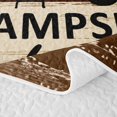 thumbnail image 5 of Erosebridal Camper Camping Quilt King, RV Accessories Travel Trailor King Coverlet Set, Teal Brown, 3pcs 1 Bedspread and 2 Pillowcases, 5 of 7