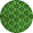 thumbnail image 1 of Ahgly Company Indoor Round Abstract Green Modern Area Rugs, 4' Round, 1 of 4
