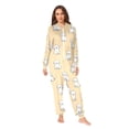 thumbnail image 4 of Adult Onesie Cute Little Dog Zipper One-Piece Pajamas Unisex with Pockets, 4 of 6