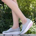 thumbnail image 2 of Domuza Womens Orthopedic Shoes Arch Support Slip on Non Slip Work Shoes Wide Width Mesh Stretch House Shoes Comfort 2026 New Orthopedic Shoes Light Gray 8.5（EU-41）, 2 of 6