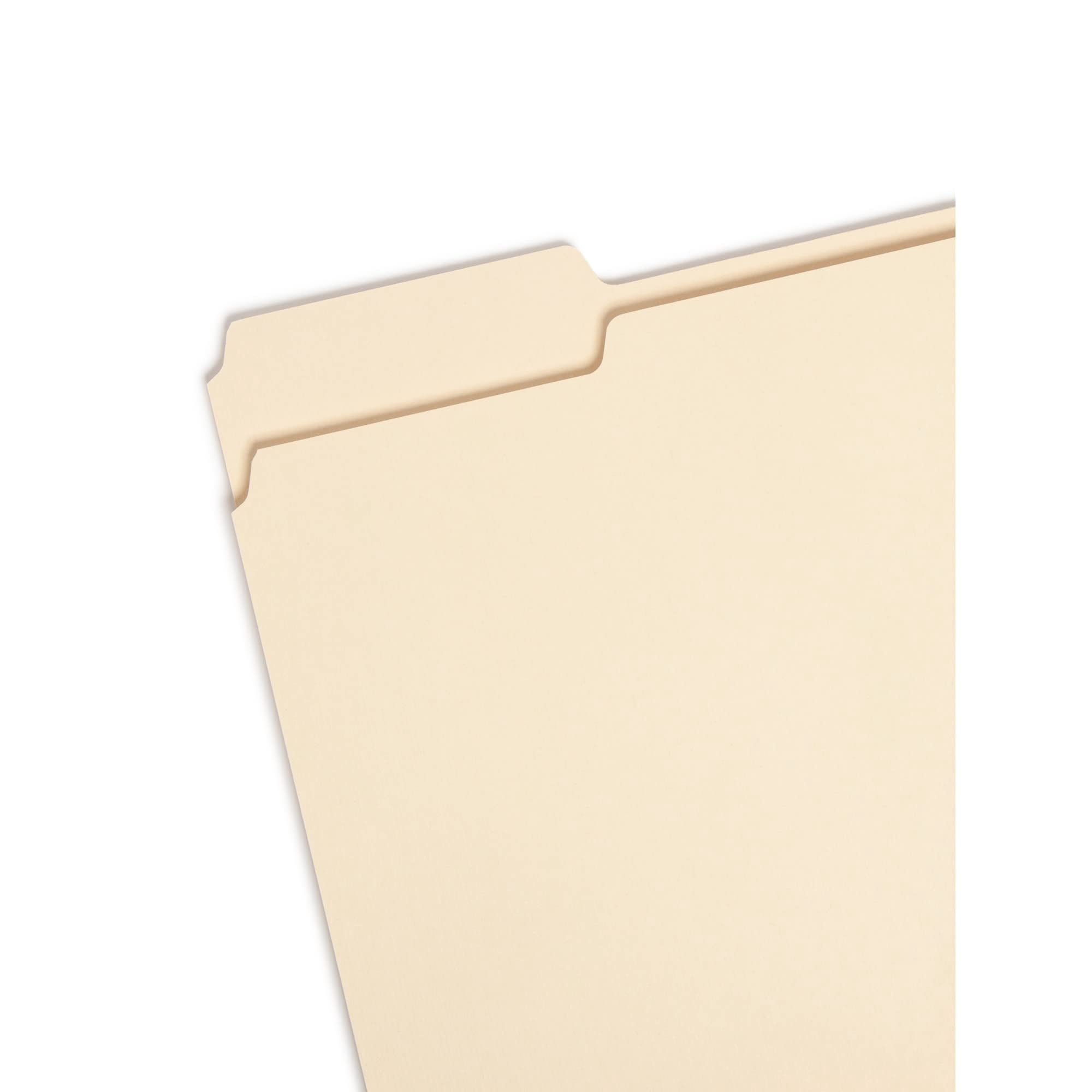 Smead® Manila File Folders, Letter Size, 1/3 Cut, 100% Recycled, Box Of 100