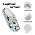 thumbnail image 5 of Fotbe FUNNY CAT IS DRINKING WATER Pattern Women's Fuzzy Curly Fur Memory Foam Loafer Slippers Indoor Outdoor Slippers Winter Home Shoes-40/41, 5 of 7