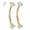 Gold, variant on G23 Titanium Eyebrow Piercing Jewelry 16G Eyebrow Rings Curved Barbell Small Belly Ring Rook Daith Earrings Vertical Labret Lip Piercing 6mm-12mm