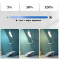 thumbnail image 5 of SAYFUT Clamp LED Desk Lamp, Adjustable design Integrated USB Port Energy Efficient 3 Brightness Levels and 3 Color Modes For Home Office, White, 5 of 7