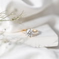 thumbnail image 4 of Rosec Jewels Lab Diamond Solitaire Engagement Ring 3 Carat - Round Cut - EF-VS Quality Certified Diamond Ring for Women, 10K Yellow Gold, US 3.00, 4 of 7