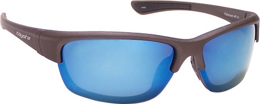 680562073119 P-31 M. Gray - Blue Flash Mirror, Sportsman P-Series Polarized Aviator Sunglasses - image 2 of 4
