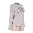 thumbnail image 3 of Pijama Secret Treasures para Dama Manga Larga Gris Talla M, 2 Piezas, 3 of 4