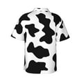 thumbnail image 3 of Haiem Milk Cow Printed Hawaiian Shirt for Men - Men’s Casual Beach Summer Shirts - Stretch Fabric with Modern Fit-Medium, 3 of 9