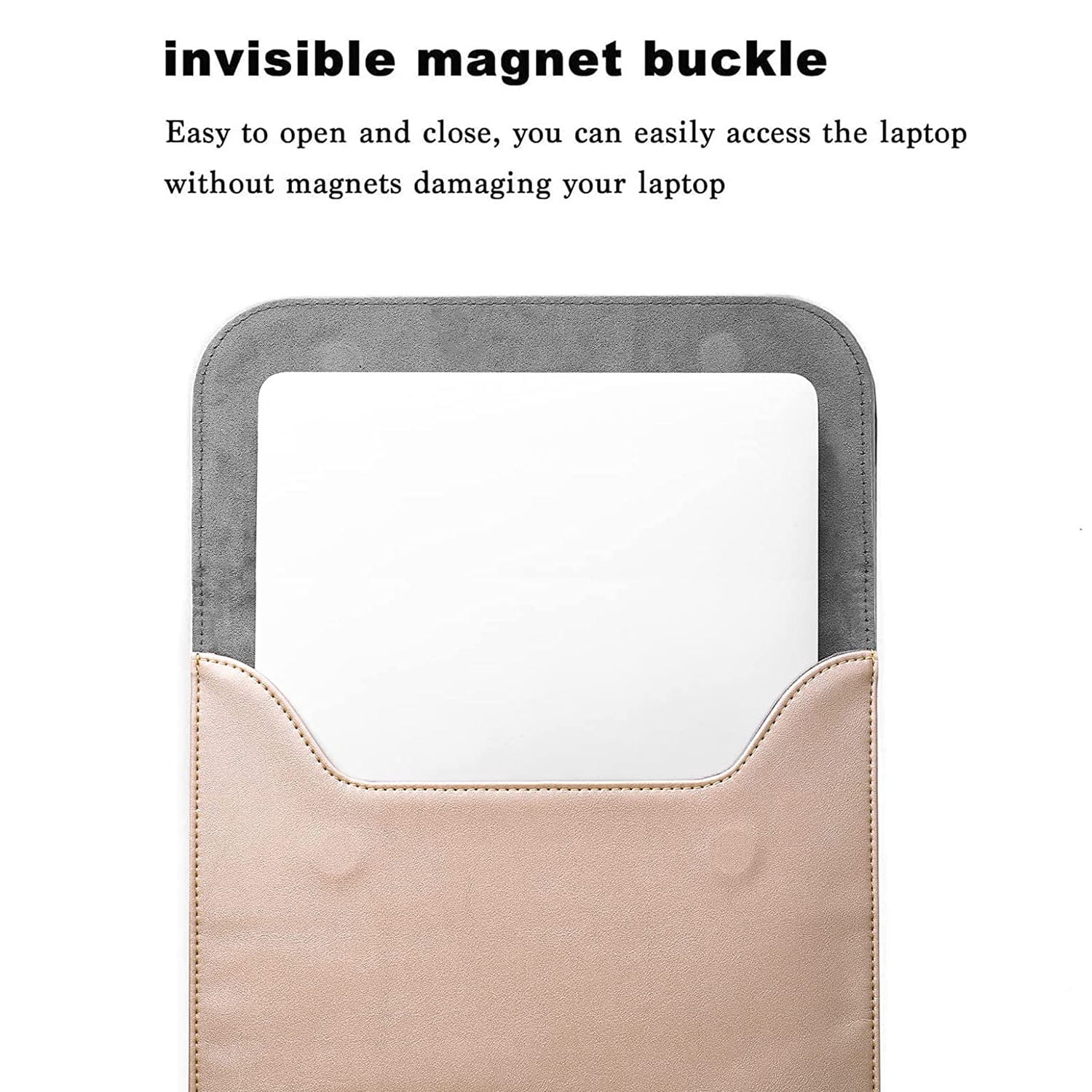 Mosiso Laptop Sleeve Case PU Leather Case Compatible With MacBook Air 13 inch M2 A2681 M1 A2337 A2179 A1932/Pro 13 M2 M1 A2338 A2251 A2289 A2159 A1989 A1706 A1708,Notebook Tablet Faux Suede Leather Ca