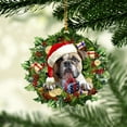 thumbnail image 2 of English Bulldog Christmas Ornament – Holiday Dog Memorial Gift & Xmas Tree Mica Décor, 2 of 3