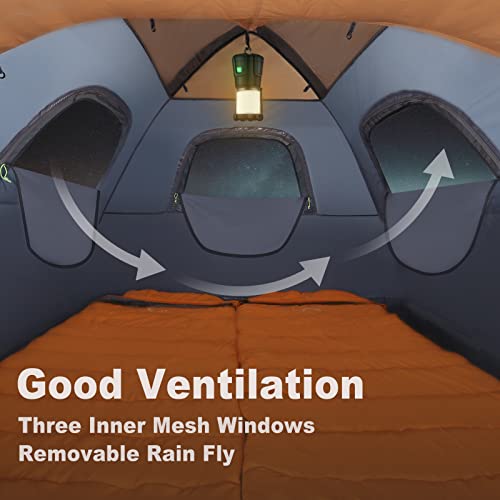 ICECO Dark Room Camping Tents 4 People,4 Season Tent for Camping