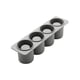 thumbnail image 2 of Inteprter Herramientas para cubitos de hielo de 4 agujeros, bandeja para moldes, herramienta multiherramienta fácil para beber, compacta, Type3 NO3, 2 of 6