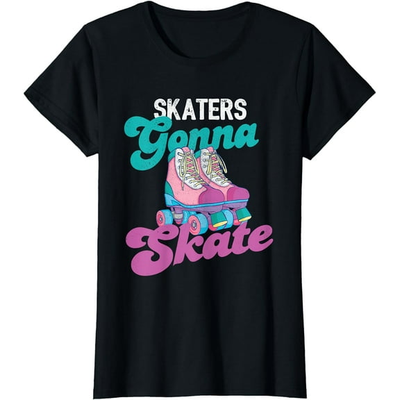 Skaters Gonna Skate - Vintage Roller Skating Skate Skater T-Shirt