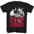 thumbnail image 1 of ANDRE THE GIANT-SHUT UP & SQUAT-BLACK ADULT S/S TSHIRT-S, 1 of 1