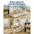 thumbnail image 6 of Ataucjin Folding Sofa Bed, Single Convertible Sleeper Chair with Pillow, Foldable Mattress with Back Support, Portable Fold Out Chair Bed Comfy Floor Sofa Lounge for Living Room Bedroom, 6 of 8