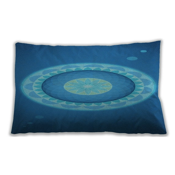 Ahgly Company Outdoor Rectangular Contemporary Lumbar Throw Pillow, 13 inch by 19 inch