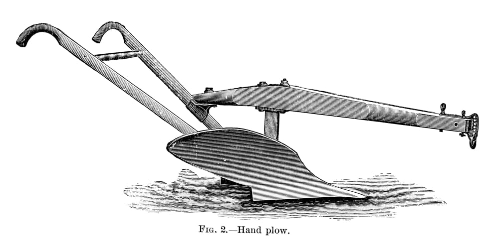 Deere Plow, 19Th Century. /Na Mid19Th Century American Hand Steel Plow