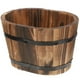thumbnail image 1 of Maceta de madera artesanal para el hogar, decorativa, artificial, para flores, suculentas, 1 of 7