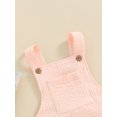 thumbnail image 6 of Suealasg Newborn Boy Girl Cotton Linen Romper Infant Baby Summer Cute Overalls Clothes 3M 6M 12M 18M 24M Sleeveless Square Neck Backless Jumpsuit, 6 of 9