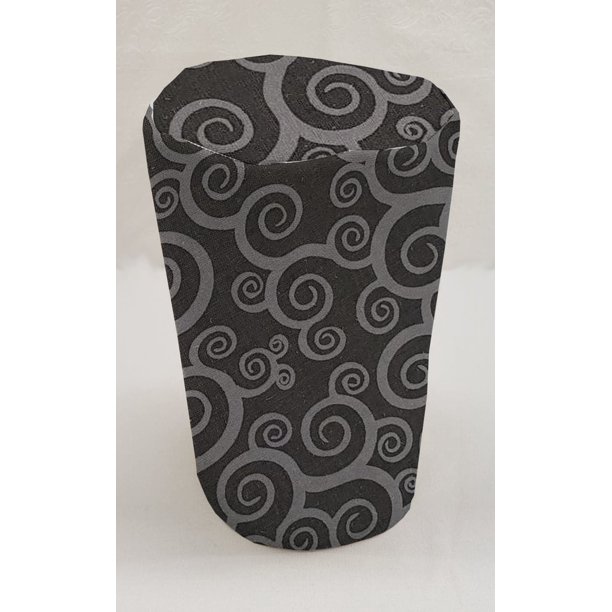 Black & Gray Scroll Damask Can Opener Cover by Penny's Needful Things