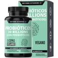 thumbnail image 1 of Probioticos 30 Billion Ufc + Prebióticos (prebiotic) + Inulina De Agave | 13 Cepas | Microencapsulación De 4 Capas | Fibra - Vitaminas Mujer. / Hombre - Flora- Candida Cleanse - 60 Cáps, 1 of 6