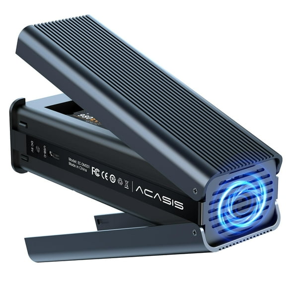M.2 NVMe SSD Cloner, Dual-Bay Offline Duplicator with Cooling Fan, USB C to M.2 Cloner, SSD Reader Docking Station, Hard Drives Enclosure for NVMe M.2 SSD Pcle Size 2230/2242/2260/2280