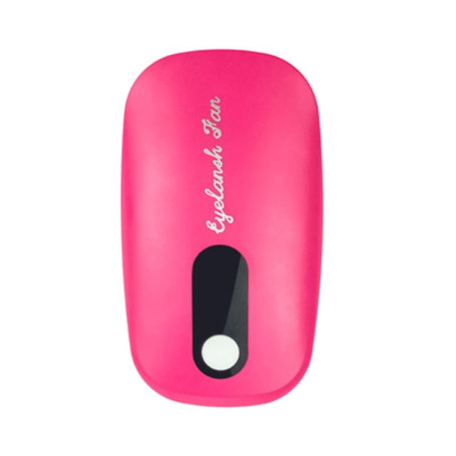Graflsoa Mini Sèche-Cils Alimenté par USB, Ventilateur Portable pour Réglage Adhésif des Cils, Outil ABS Rouge Rose avec Batterie 2000mAh, Design Compact (5.5x3.3x1.6in)