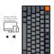 thumbnail image 3 of Teclado mecánico Keychron K10, tamaño completo, inalámbrico, USB, rojo, 3 of 8
