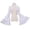 White, variant on Gothic Victorian Blouse for Women Sweet Shirt High Low Irregular Ruffles Lotus Hem Tops