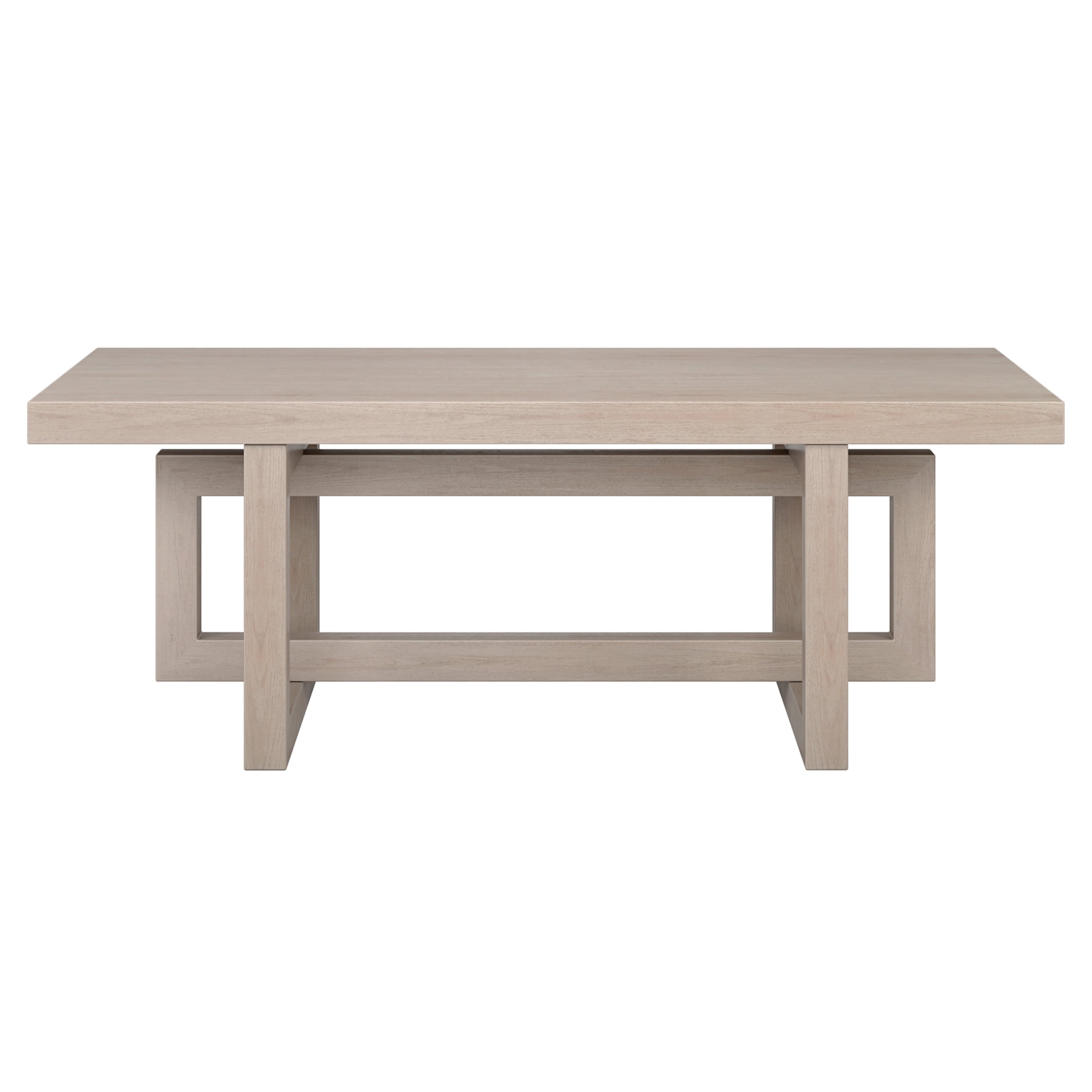 Evelyn&Zoe Modern/Contemporary 47" Wide Alder White Coffee Table