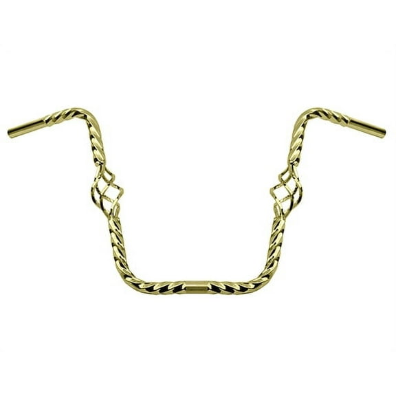 bike CAGE TWISTED HANDLEBAR 16 25.4MM GOLD.